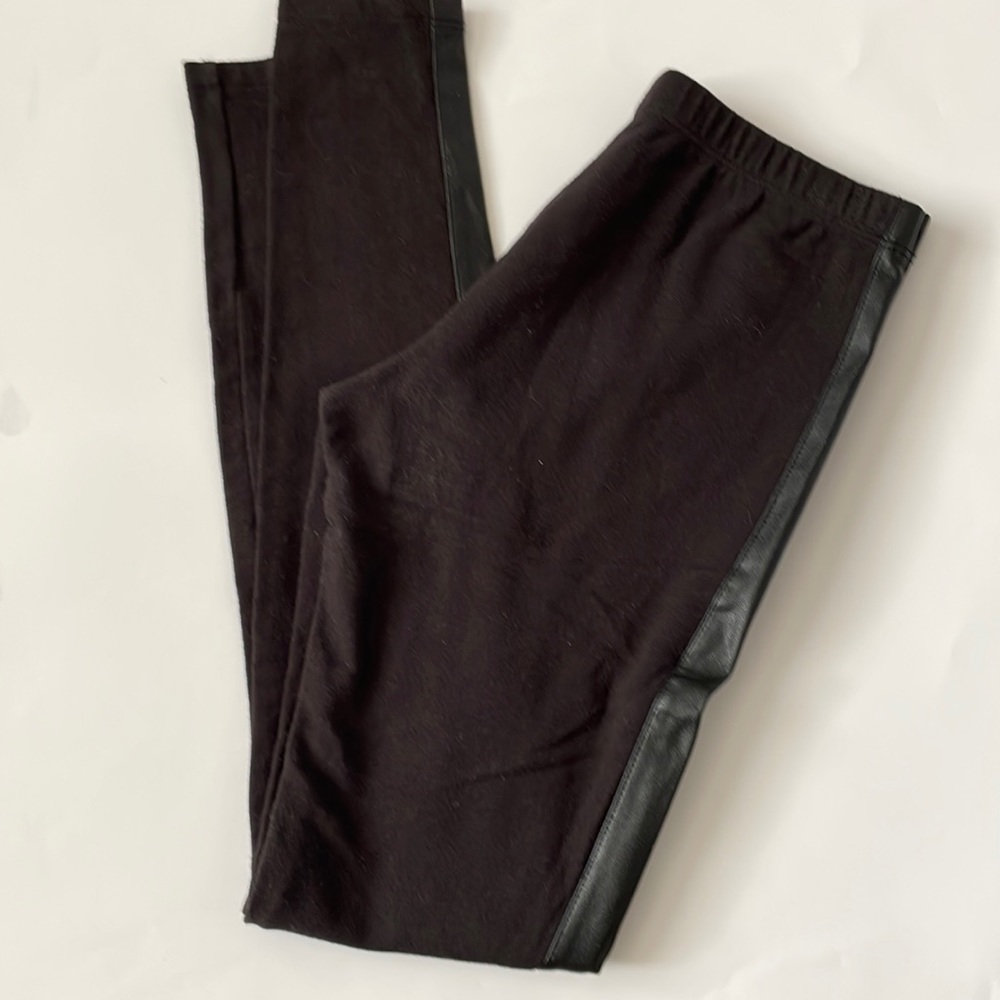 Splendid faux leather panel leggings